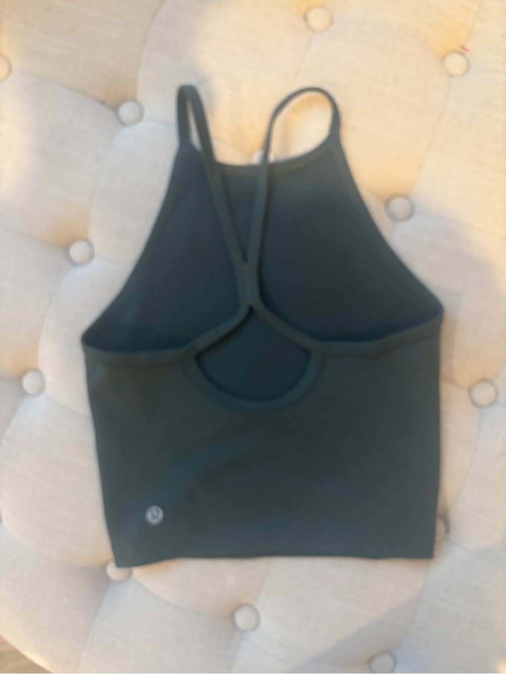 lululemon athletica Dark Green Athletic cropped tank